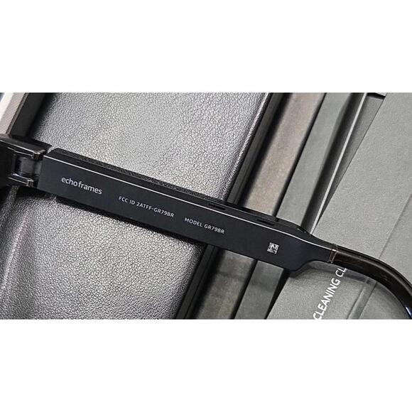 Amazon Echo Frames 1st Generation New Open Box Black Rectangle Smart Glasses - Picture 14 of 16